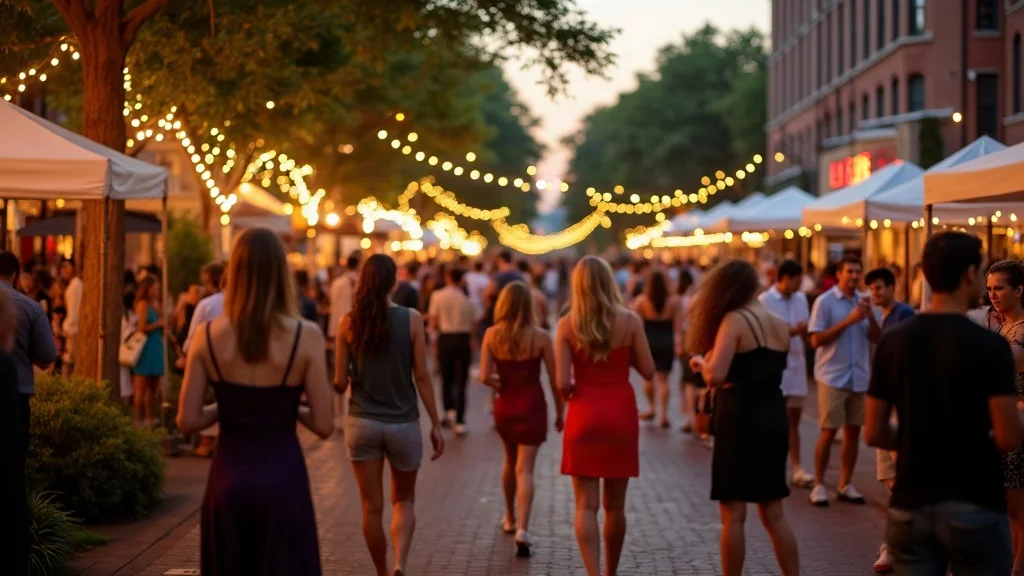euphoria Greenville 2026 festival with music, gourmet food, wine, and lively crowd