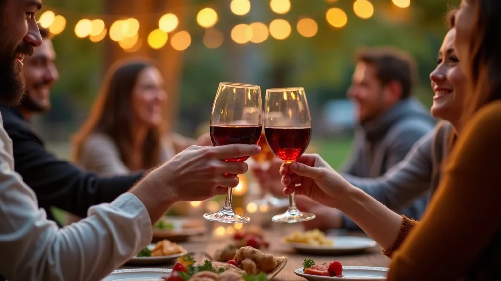 Wine glasses clinking at euphoria Greenville 2026 festival outdoor jazz brunch